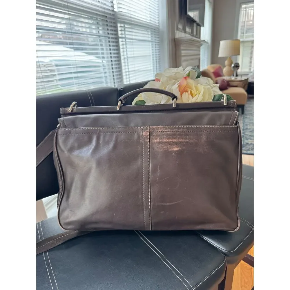 Authentic COACH F70098 Brown Business Beekman Messenger Briefcase Laptop (210